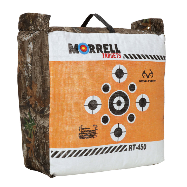 Morrell Targets 2-Sided Archery Bag Target, E-Z Carrying Handle, Edge Camouflage