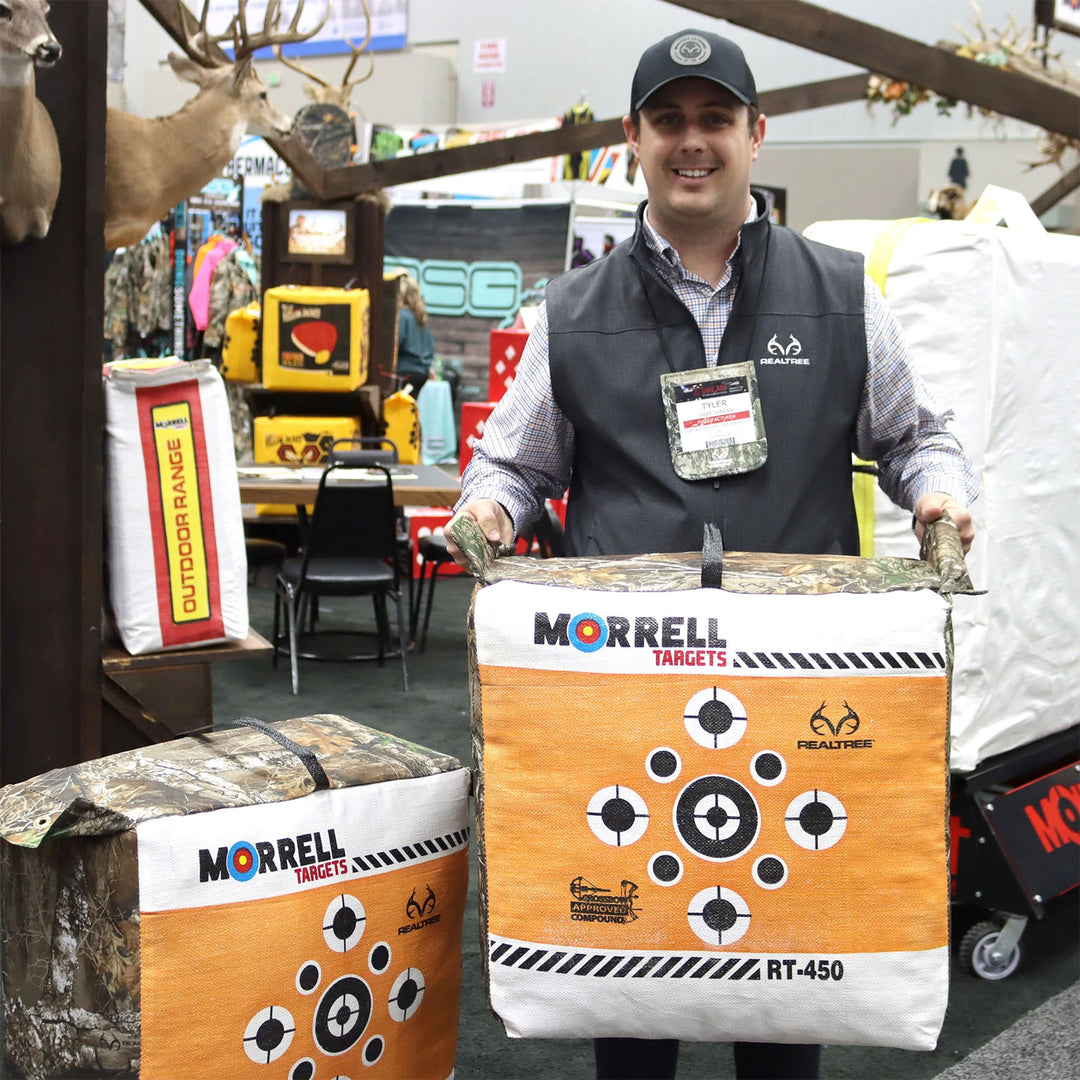 Morrell 2-Sided Archery Bag Target, E-Z Carrying Handle, Edge Camouflage (Used) - VMInnovations