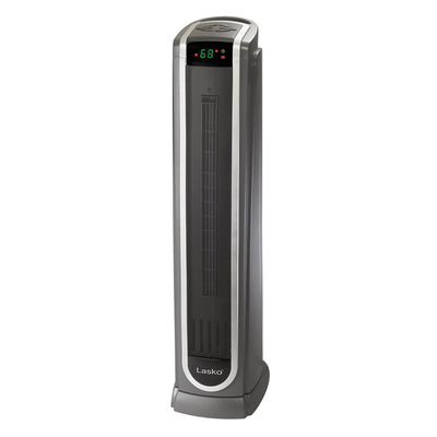 Lasko 1500W Portable Electric Oscillating Ceramic Tower Space Heater (2 Pack)