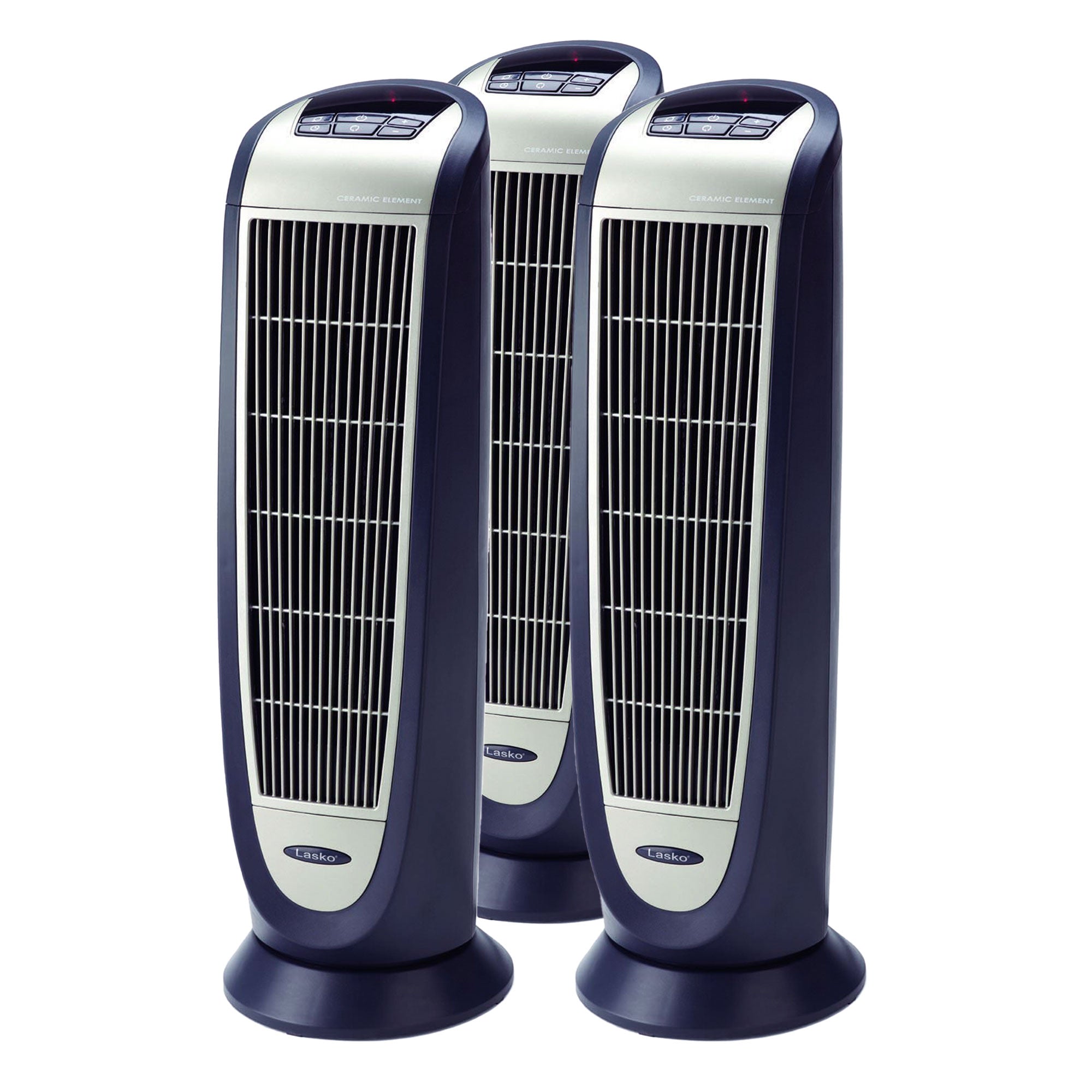Lasko 5160 Portable Electric 1500W Oscillating Ceramic Tower Space Heater 3 Pack - VMInnovations