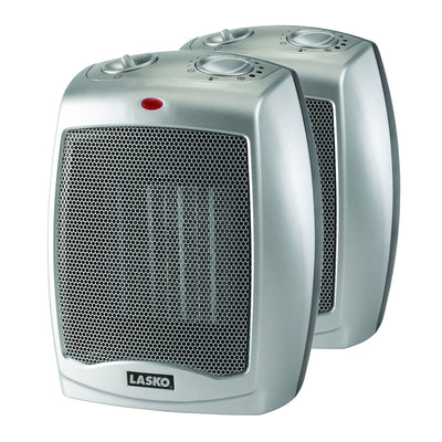 Lasko 1500W Portable Home Office Personal Electric Ceramic Space Heater (2 Pack) - VMInnovations
