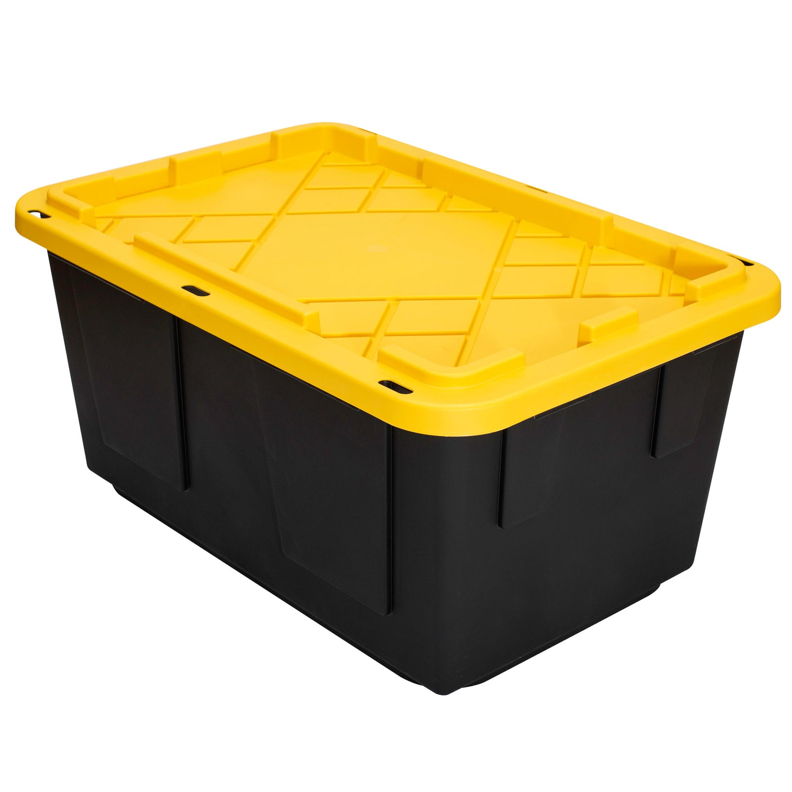 GreenMade Professional Storage Tote with Handles, 27 Gallon, Black (4 Pack) - VMInnovations