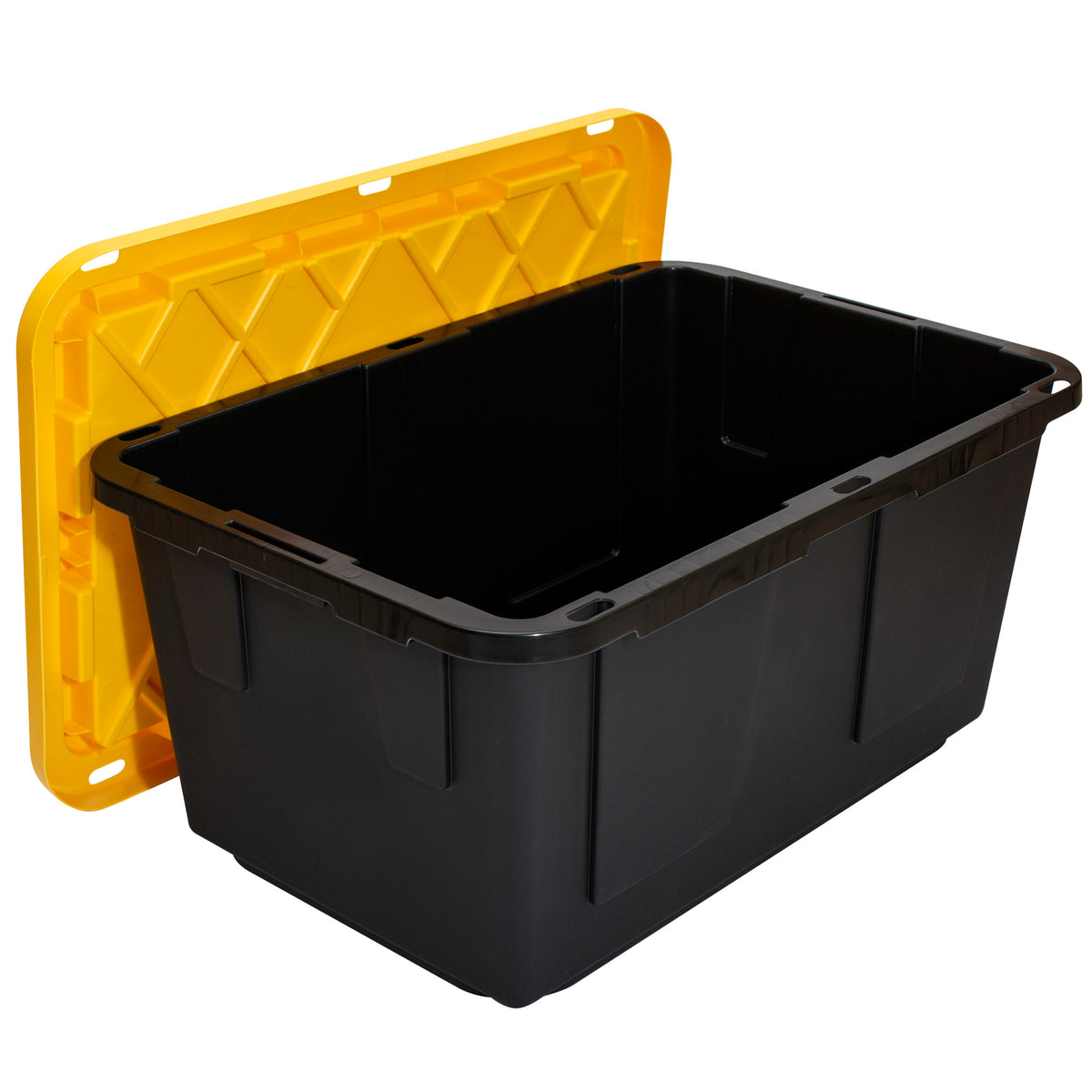 GreenMade Professional Storage Tote with Handles, 27 Gal, Black (4 Pk)(Open Box)