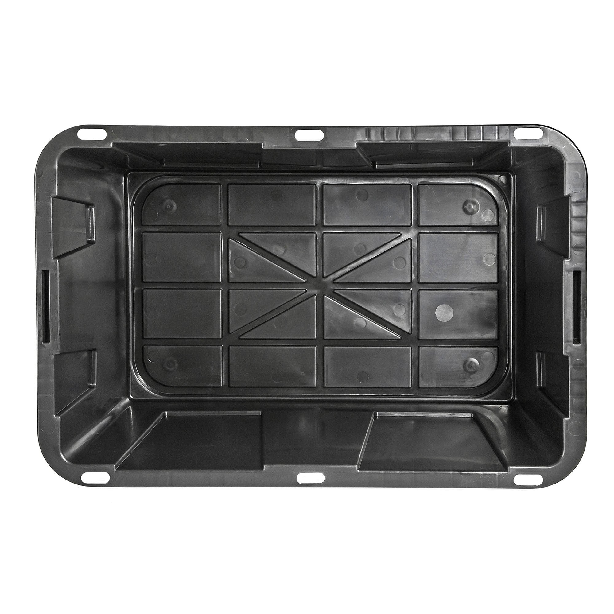 GreenMade Professional Storage Tote with Handles, 27 Gal, Black (4 Pk)(Open Box)