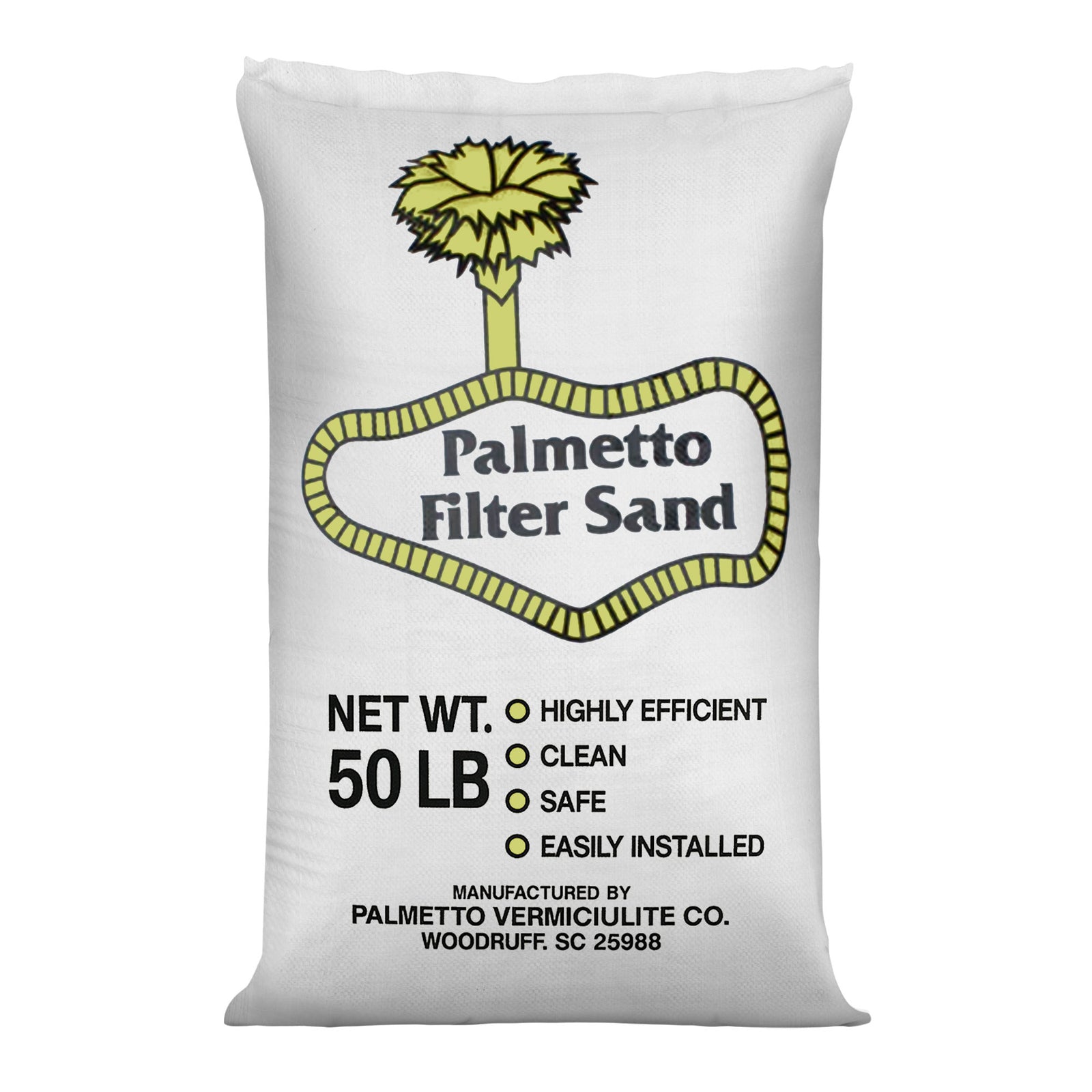 Palmetto Filter Sand for Residential and Commercial Pool Sand Filters, 50 Pound - VMInnovations