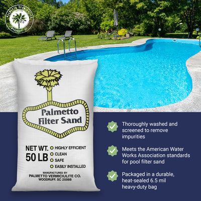 Palmetto 10 Pack Filter Sand Residential & Commercial Pool Sand Filters 50 Pound