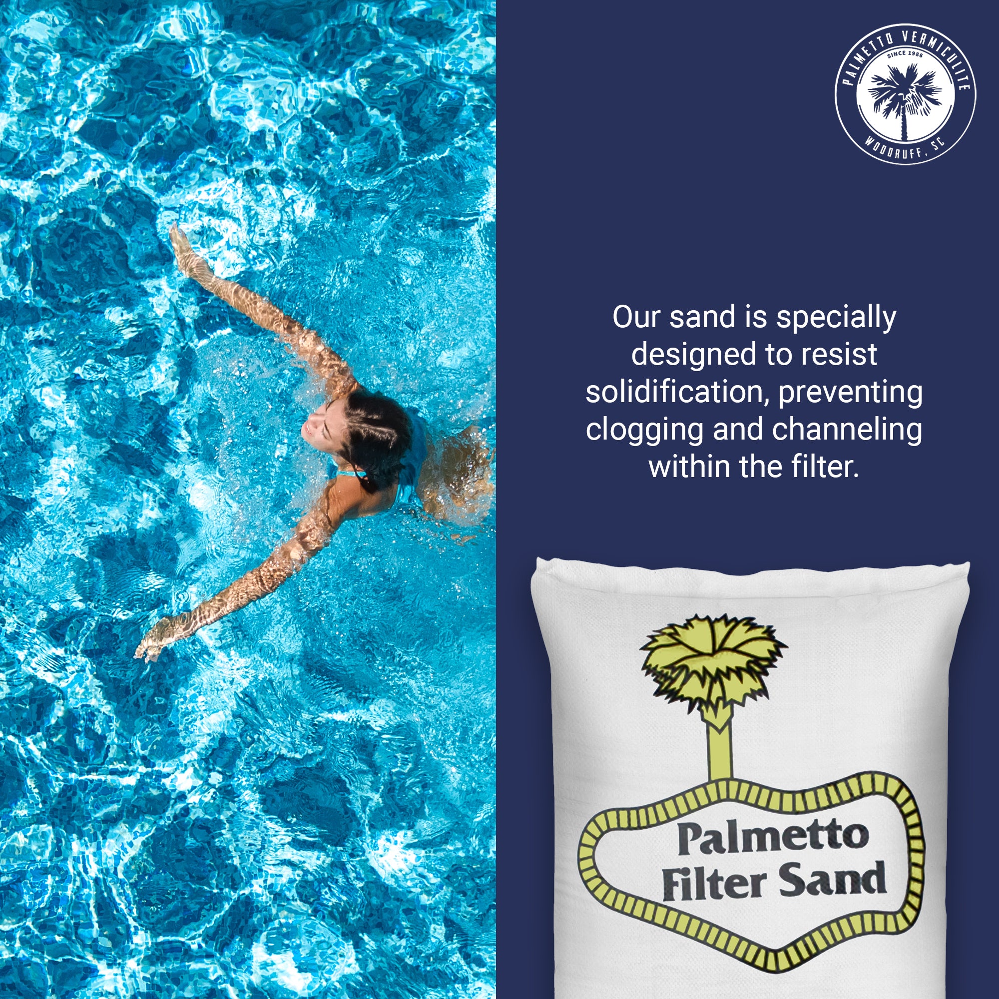 Palmetto 5 Pack Filter Sand Residential & Commercial Pool Sand Filters, 50 Pound