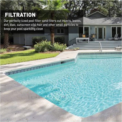 Filter Sand for Residential & Commercial Pool Sand Filters, 50 LBS (Open Box)