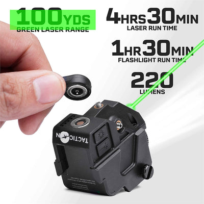 Tacticon Firefly V2 Flashlight Precision Laser Sight for Hunting, Green Laser - VMInnovations