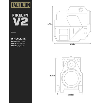 Tacticon Firefly V2 Flashlight Precision Laser Sight for Hunting, Green Laser - VMInnovations