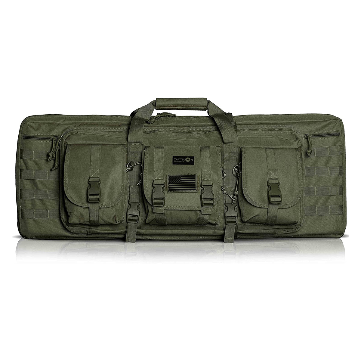 Tacticon Armament BattleBag 36 Inch Nylon Double Slot Bag Gear Case, Olive Green - VMInnovations