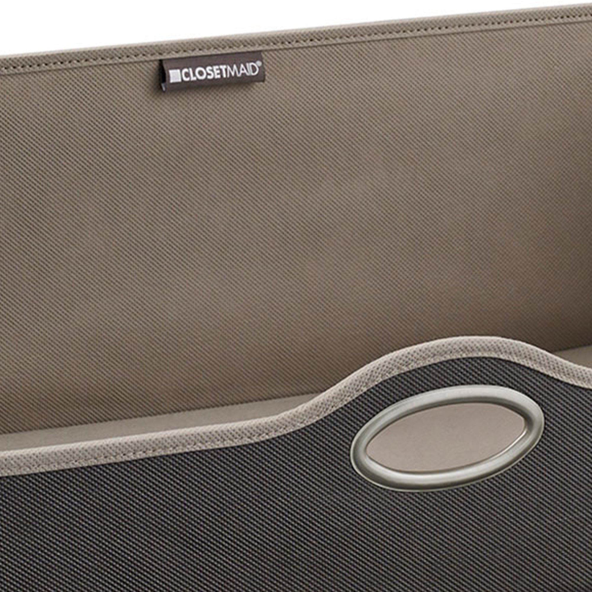 ClosetMaid Large Fabric Organizer Multiple Item Storage Bin, Charcoal (4 Pack) - VMInnovations