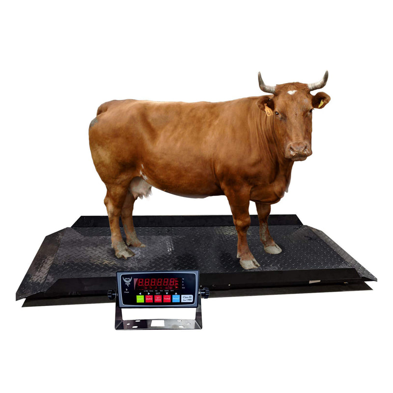 PEC Scales Large Farm Cattle Animal Scale for Cows or Horses, Max 4000 x 1lbs