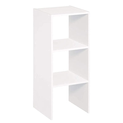 ClosetMaid Decorative Home Stackable 2-Cube Organizer Storage, White (3 Pack) - VMInnovations
