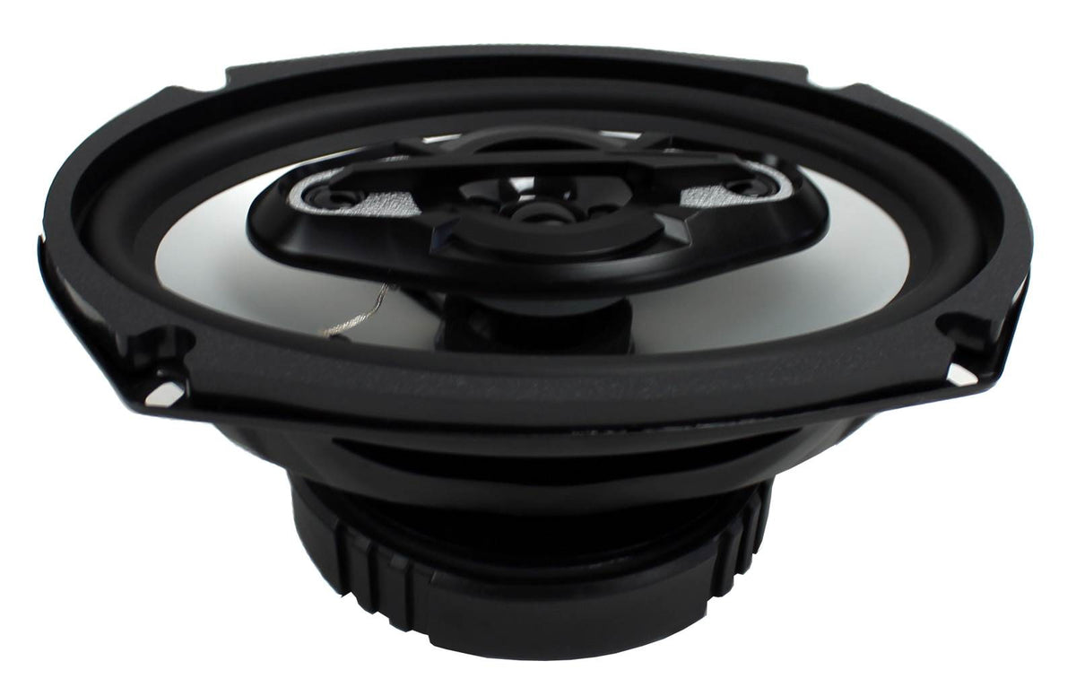 QPower Angled 6 x 9 Inch Speaker Box (2 Pack) & BOSS ONYX NX694 Speaker (2 Pack)