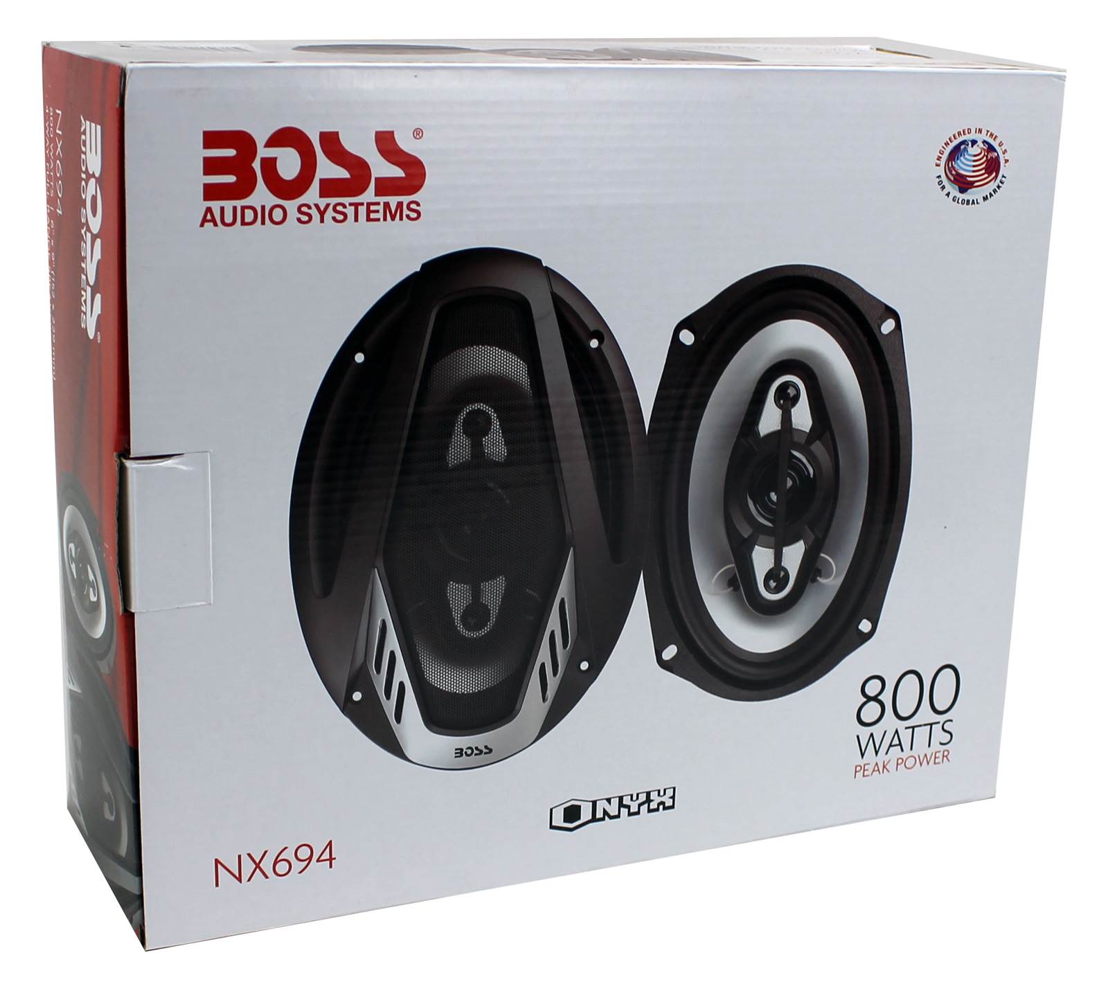 2) BOSS ONYX NX694 6x9" 800W 4-Way Car Audio Coaxial Speakers 4 Ohm - Open Box