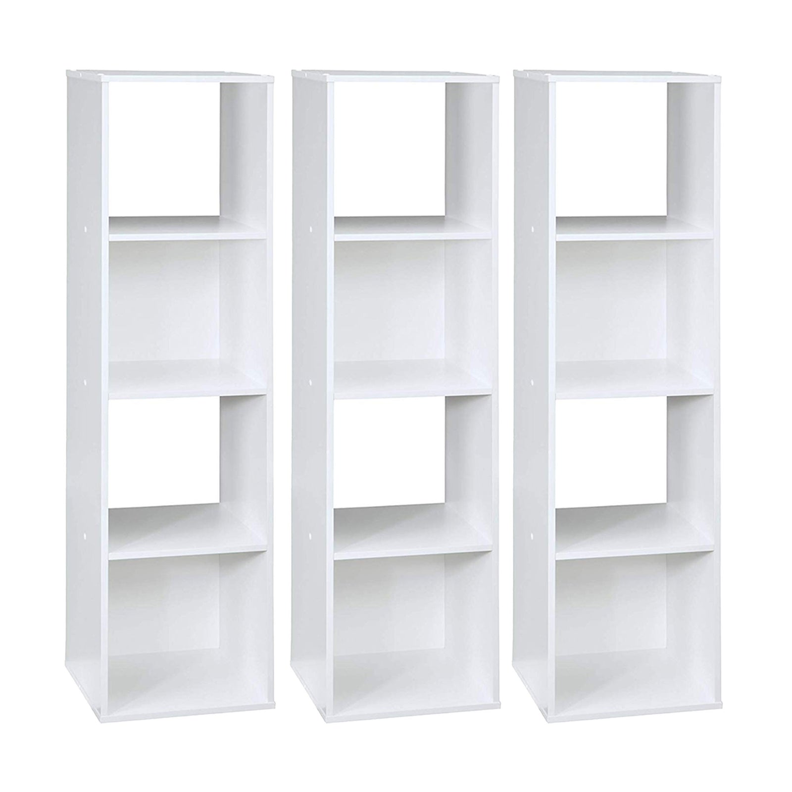 Closetmaid Home Stackable 4-Cube Cubeicals Organizer Storage, White (3 Pack) - VMInnovations