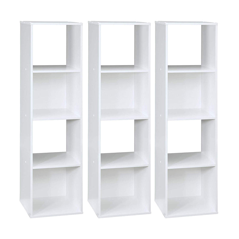 Closetmaid Home Stackable 4-Cube Cubeicals Organizer Storage, White (3 Pack)