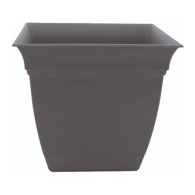 HC Companies ECA12000 12 Inch Eclipse Planter with Attached Saucer, Slate Blue - VMInnovations