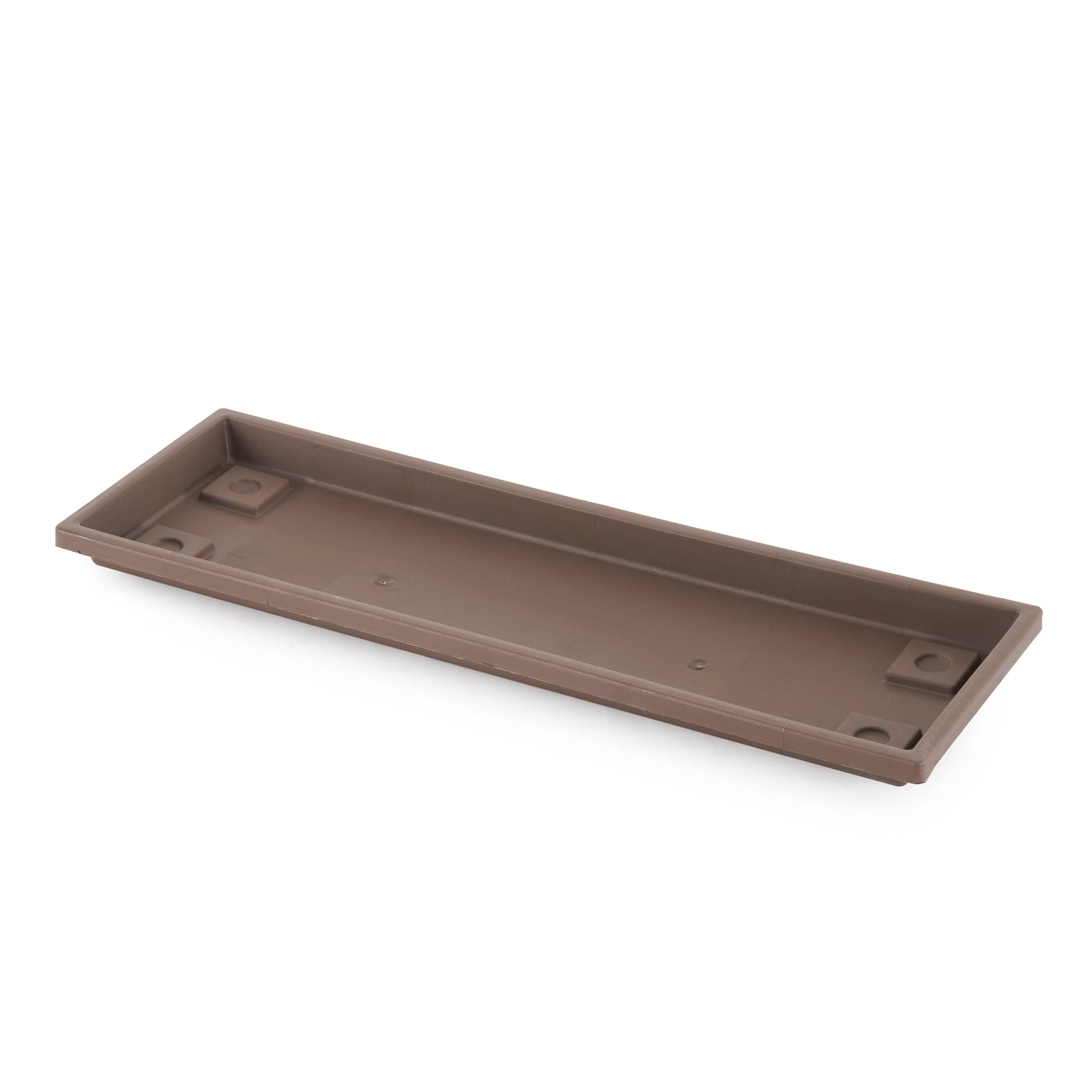 HC Companies Farmhouse Venetian 24 Inch Rectangular Flower Box Saucer, Chocolate - VMInnovations