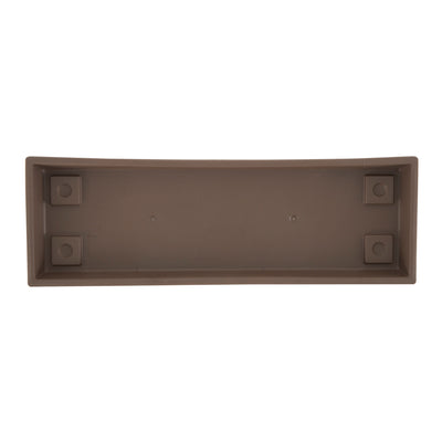 HC Companies Farmhouse 24 Inch Rectangular Flower Box Saucer,Chocolate(Open Box) - VMInnovations