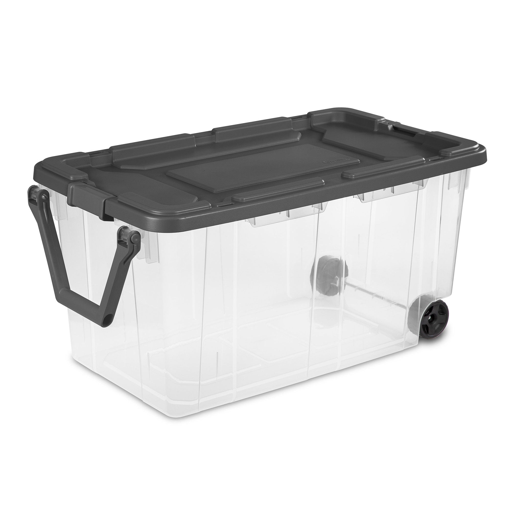 Sterilite 160 Qt Latching Stackable Wheeled Storage Box Container Bin with Lid