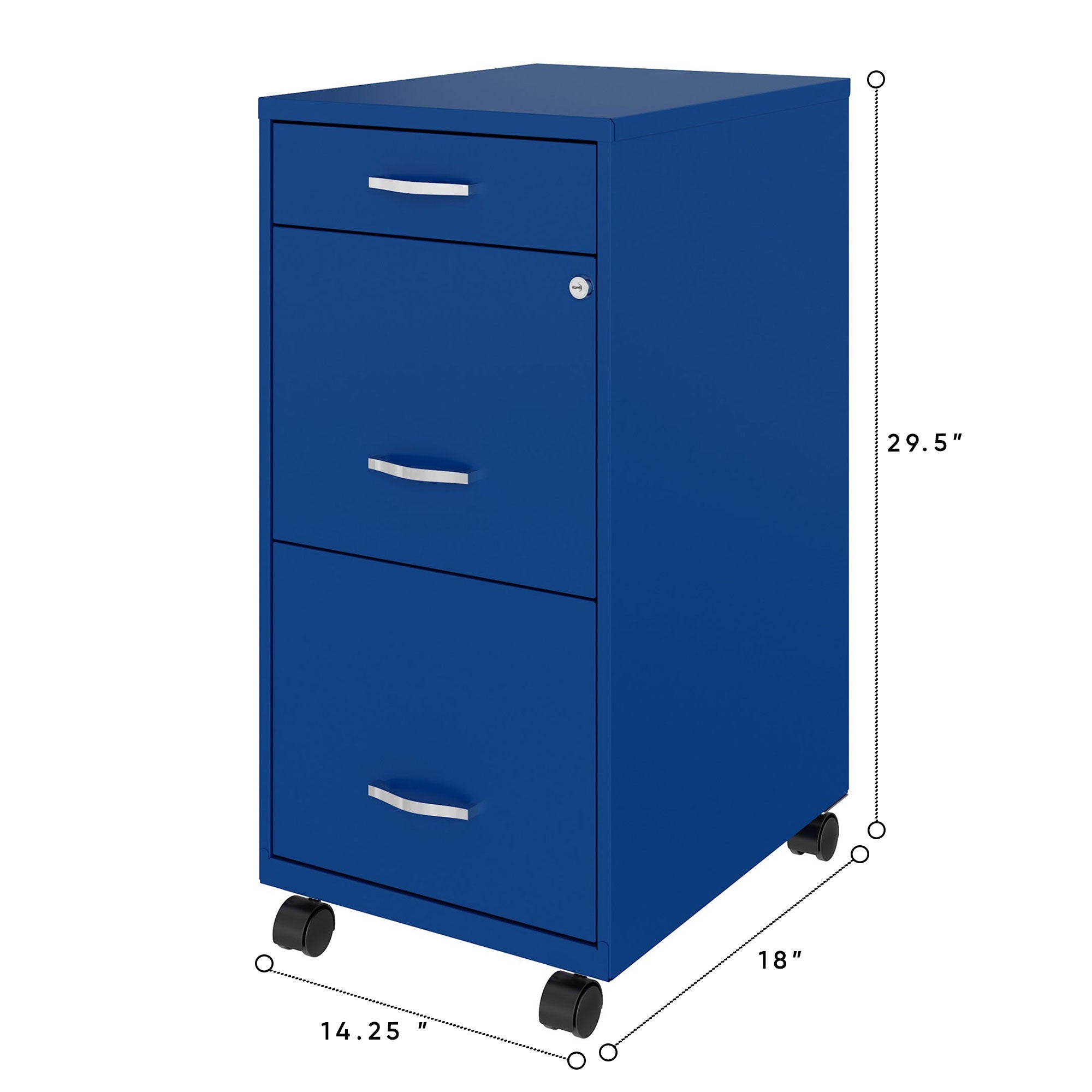 Space Solutions 18in Wide 3 Drawer Organizer Cabinet for Office (Open Box) - VMInnovations