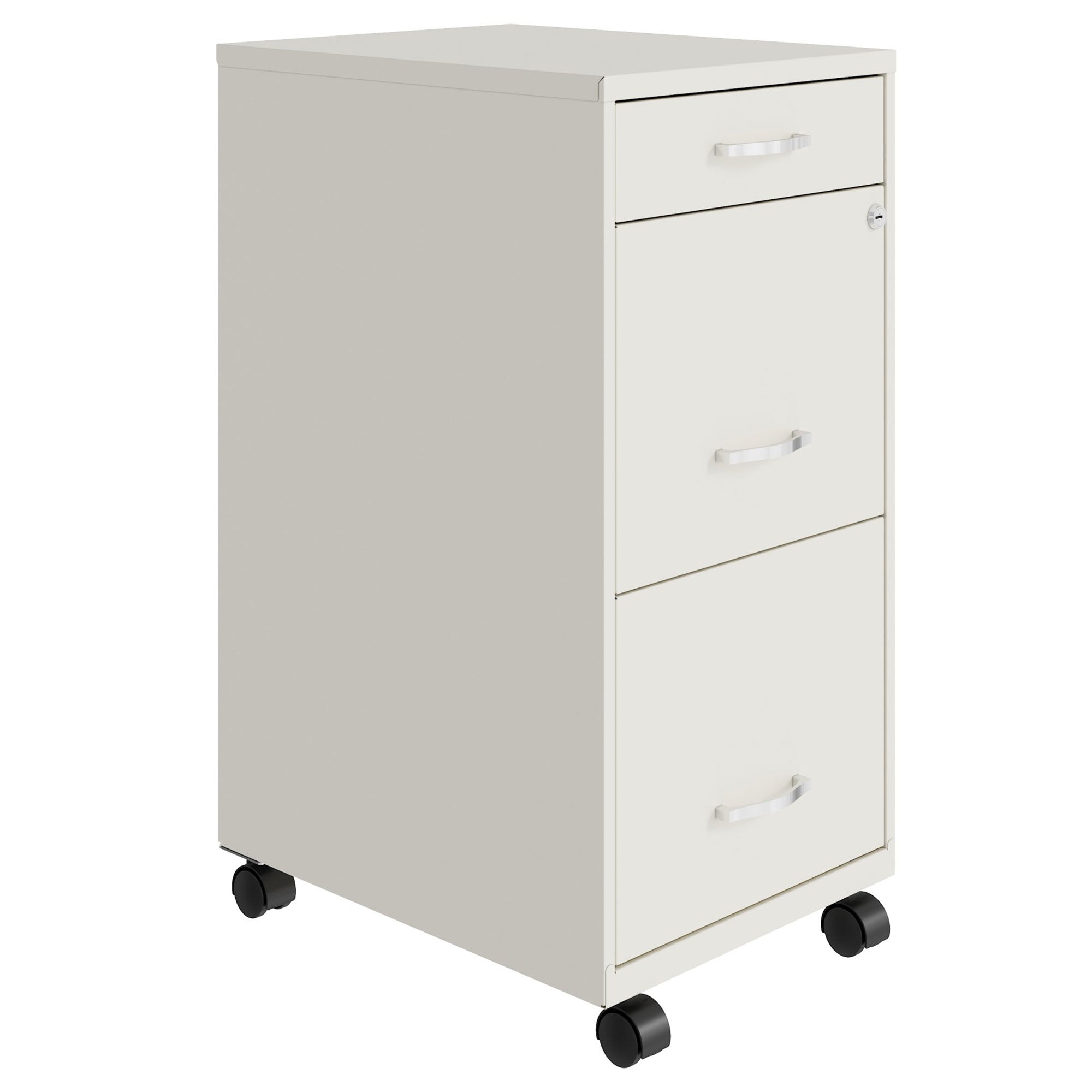 Space Solutions 18 Inch Wide 3 Drawer Mobile Cabinet for Office (Open Box) - VMInnovations