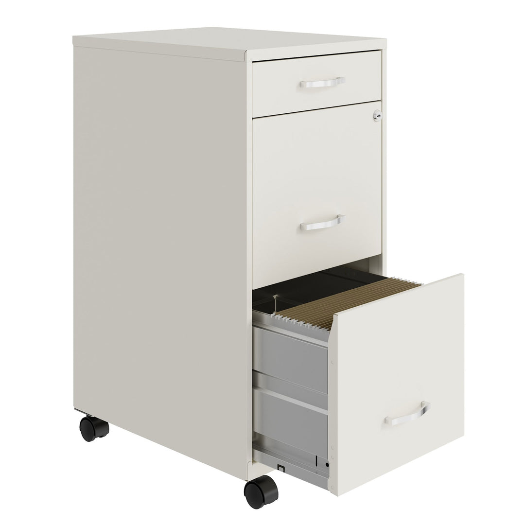 Space Solutions 18 Inch 3 Drawer Mobile Organizer Cabinet for Office (For Parts) - VMInnovations