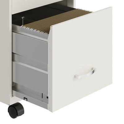 Space Solutions 18 Inch 3 Drawer Mobile Organizer Cabinet for Office (For Parts) - VMInnovations
