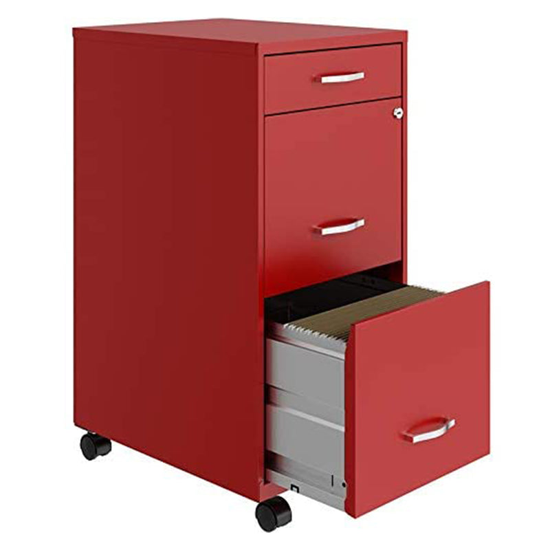 18 In Wide 3 Drawer Mobile Organizer Cabinet for Offices (Open Box)