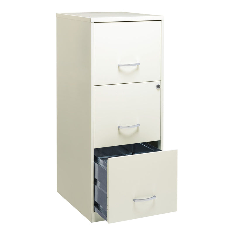 Space Solutions 18 Inch 3 Drawer Vertical Organizer Cabinet for Office(Open Box)