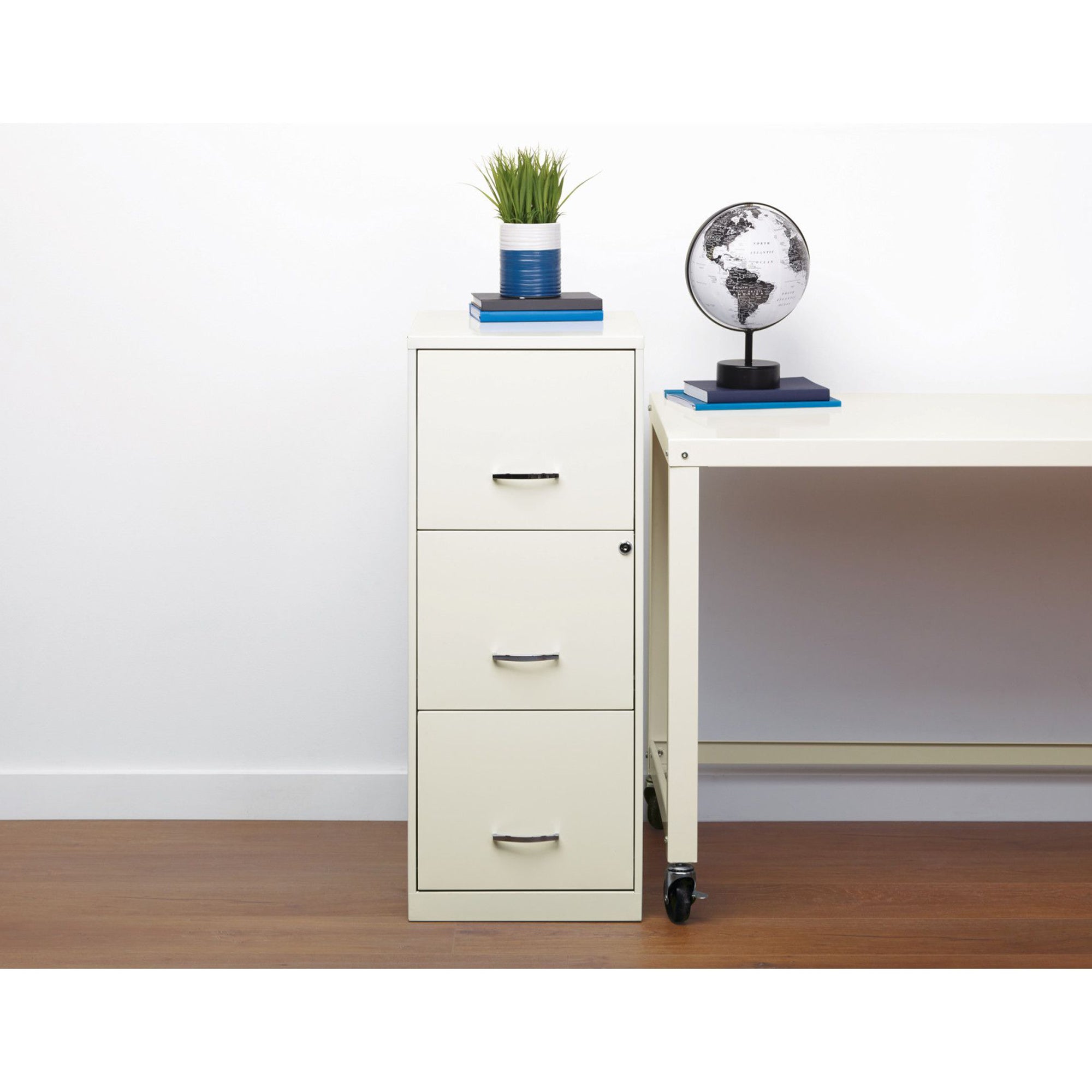Space Solutions 18 Inch 3 Drawer Vertical Organizer Cabinet for Office(Open Box) - VMInnovations