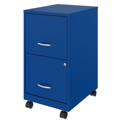 18 Inch Wide 2 Drawer Mobile Organizer Cabinet for Office, (Open Box) - VMInnovations