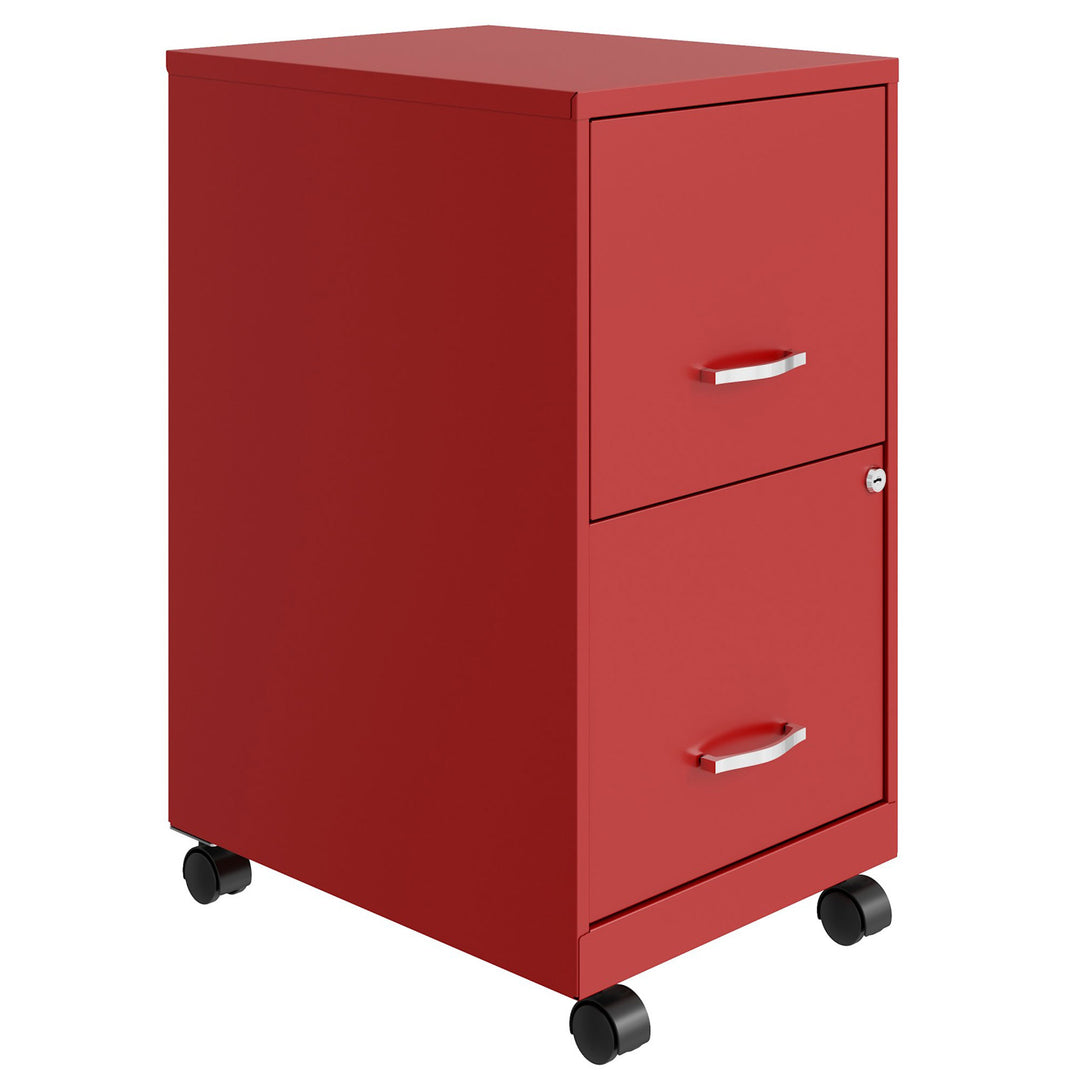 Space Solutions 18 in 2 Drawer Mobile Organizer Cabinet for Office (Open Box)