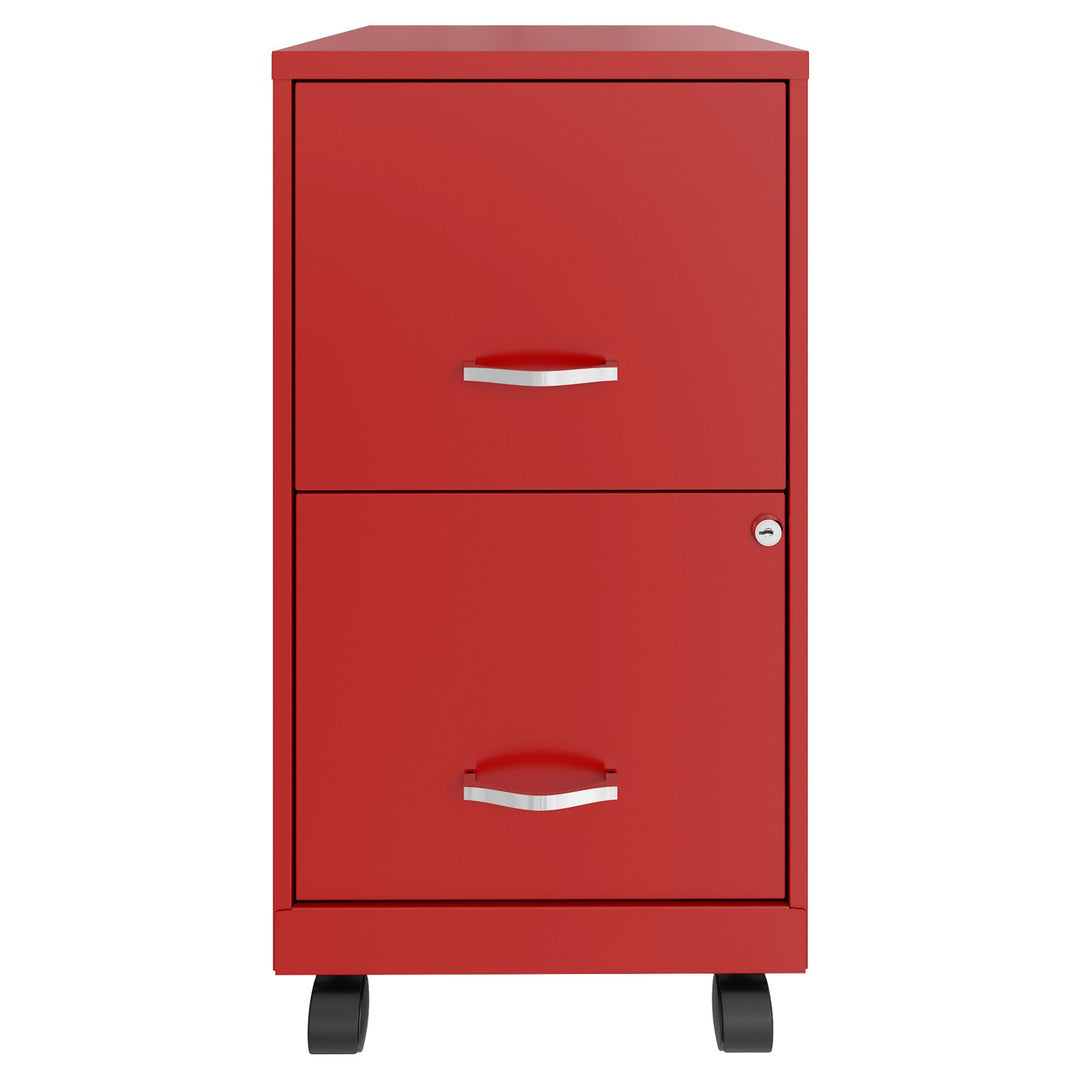 Space Solutions 18 in 2 Drawer Mobile Organizer Cabinet for Office (Open Box)