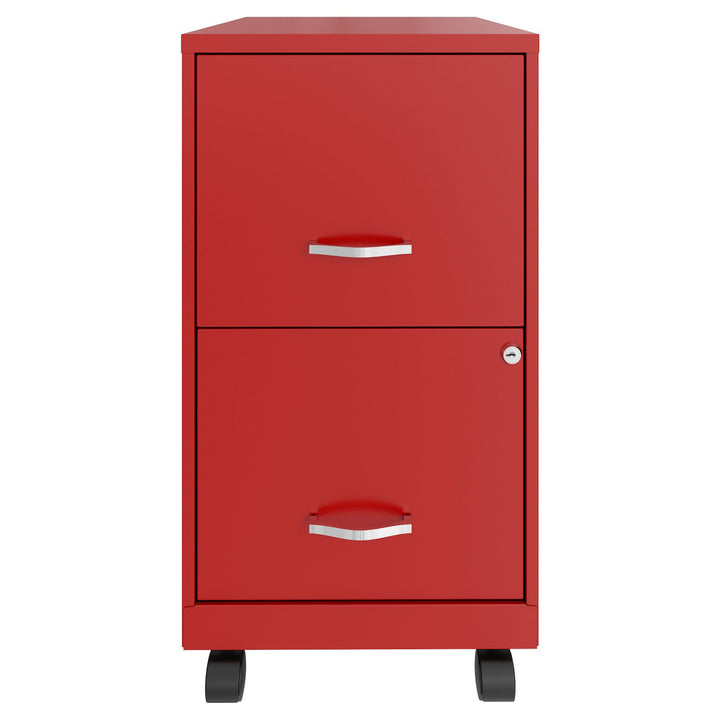 Space Solutions 18 in 2 Drawer Mobile Organizer Cabinet for Office (Open Box)