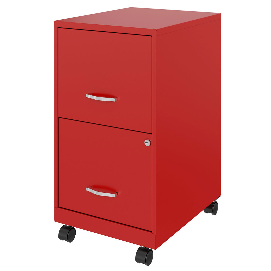 Space Solutions 18 in 2 Drawer Mobile Organizer Cabinet for Office (Open Box)