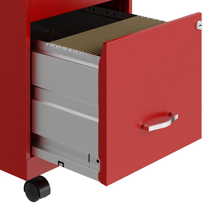 Space Solutions 18 in 2 Drawer Mobile Organizer Cabinet for Office (Open Box)
