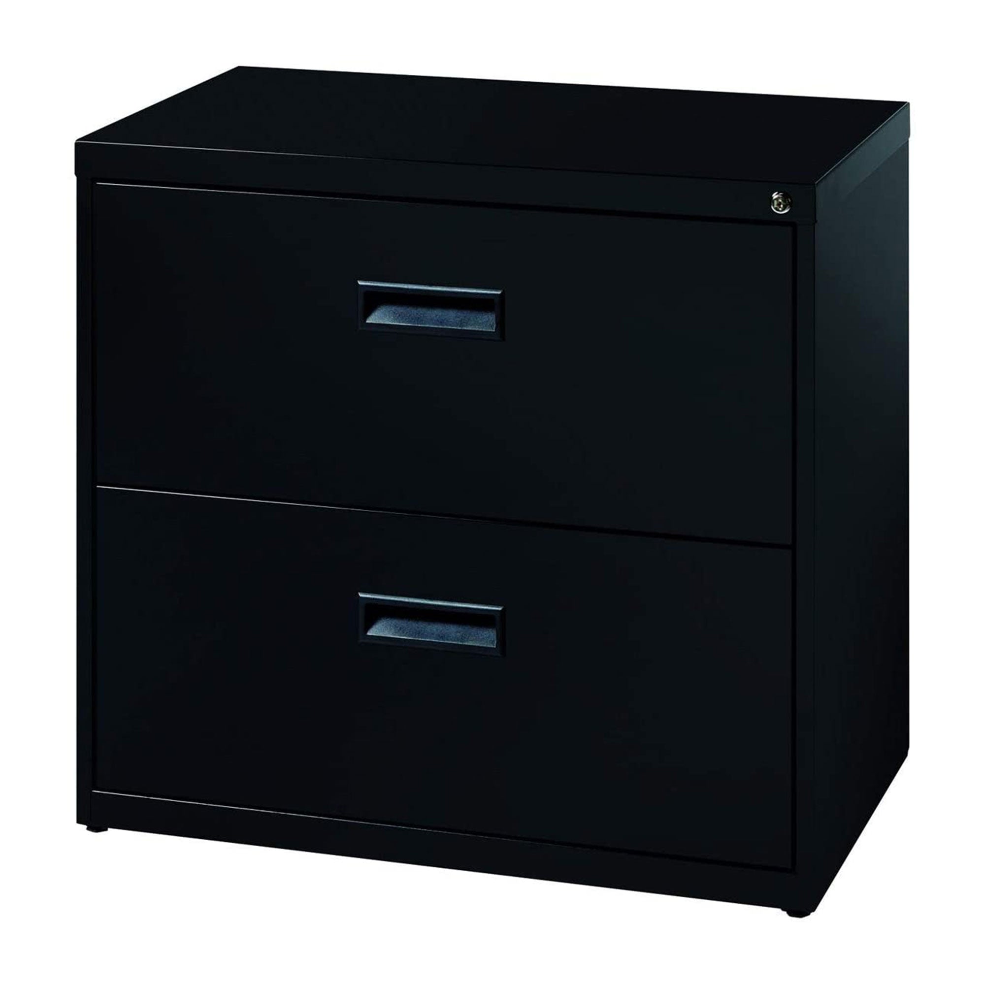 Hirsh 30 In Wide 2 Drawer Metal Organizer Lateral File Cabinet for Office, Black