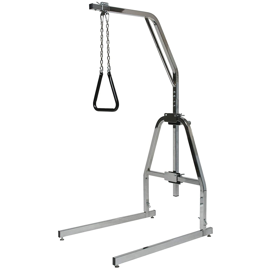 Lumex Bariatric Trapeze Bar w/ Triangle Handgrip and Floor Stand 450 lb Capacity