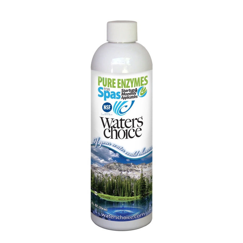 Waters Choice 12 Ounce 3 Pack of All Natural Spa Pure Enzymes, 3 Month Supply