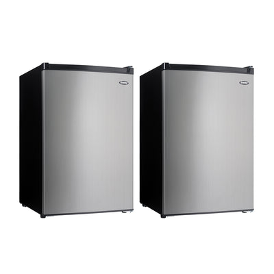Danby DCR045B1BSLDB-3 4.5 Cubic Ft Compact Refrigerator w/ True Freezer (2 Pack)