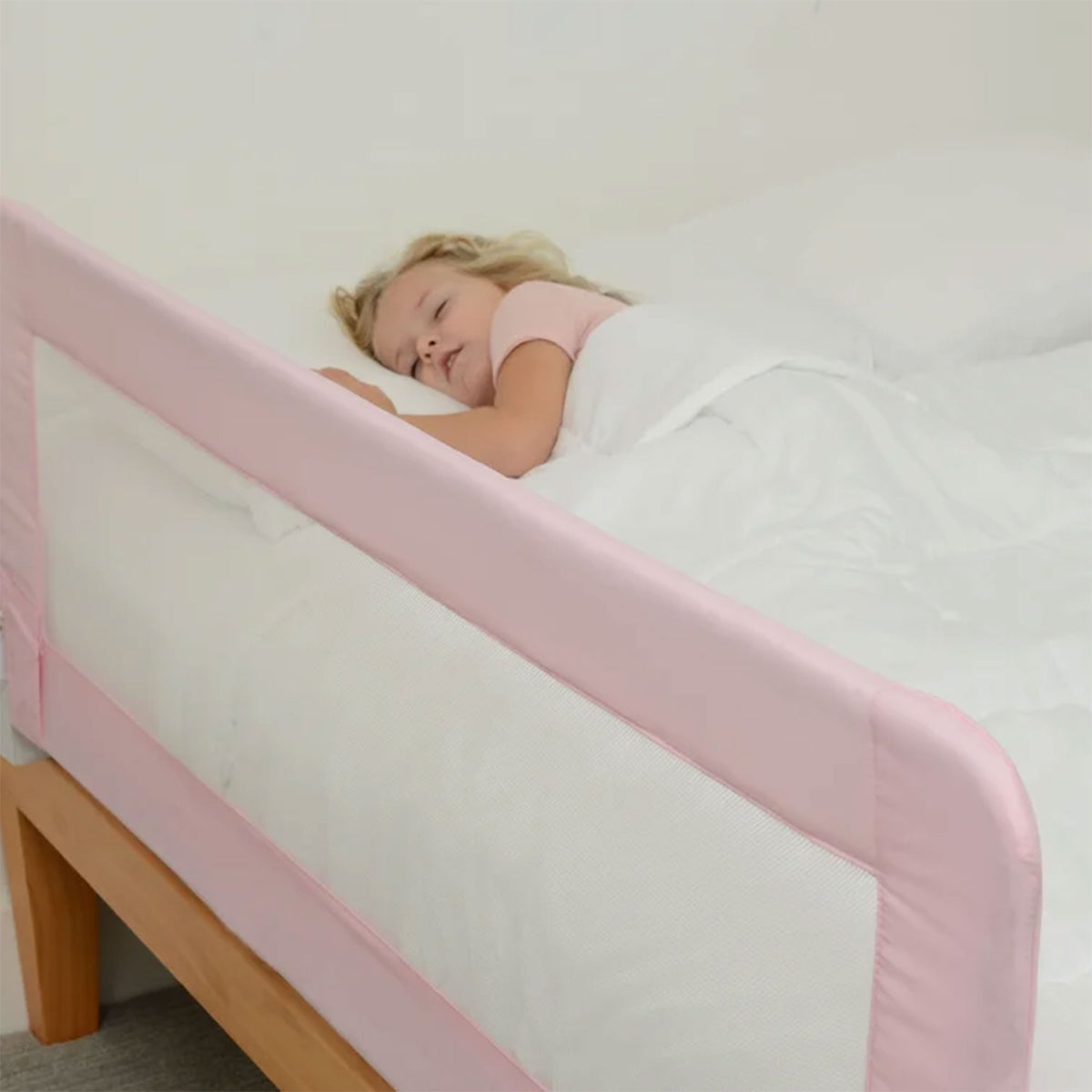Venice Child Dream Catcher 59.1 x 19.1 In Extra Long Toddler Bed Side Rail, Pink - VMInnovations