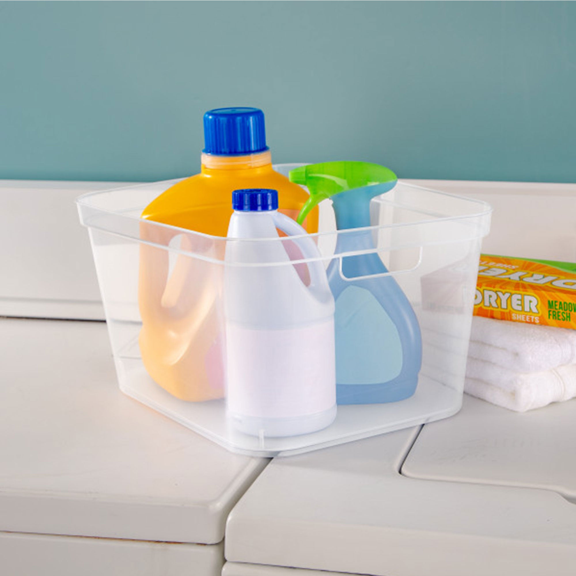 Sterilite 8.25x12.25x15 In Storage Bin w/ Carry Through Handles, Clear (18 Pack) - VMInnovations