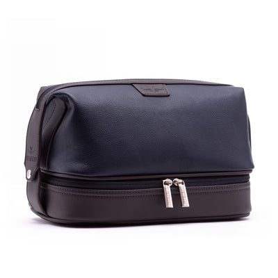 Vetell Leo Large Leather Travel Toiletry Case and Shave Bag (Used) - VMInnovations