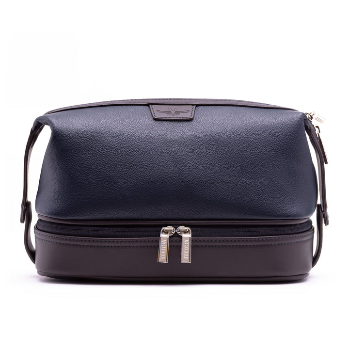 Vetell Leo Large Leather Travel Toiletry Case and Shave Bag (Used)