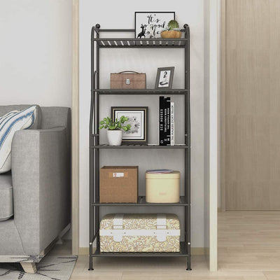 GHQME 5 Tier Metal Space Saving Tower Rack Storage Shelf, Black (For Parts) - VMInnovations