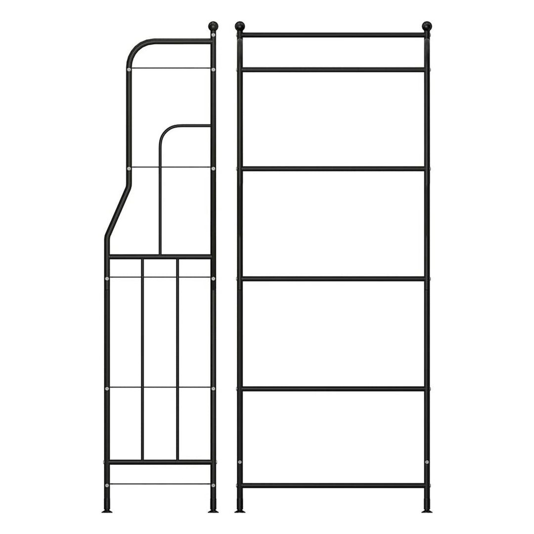 GHQME 5 Tier Metal Space Saving Tower Rack Storage Shelf, Black (For Parts)