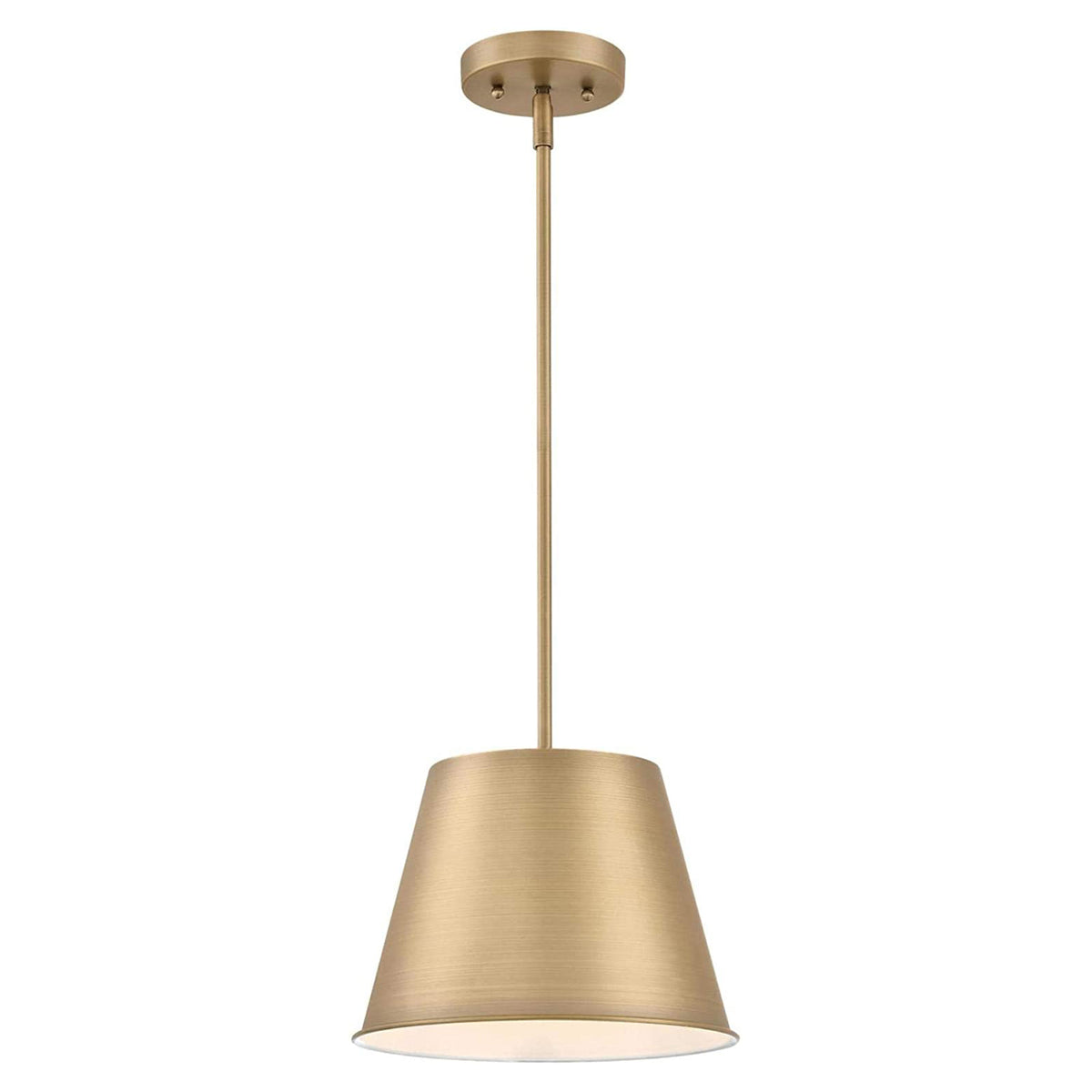Westinghouse Lighting Derose Transitional Indoor Pendant Light, Brushed Brass